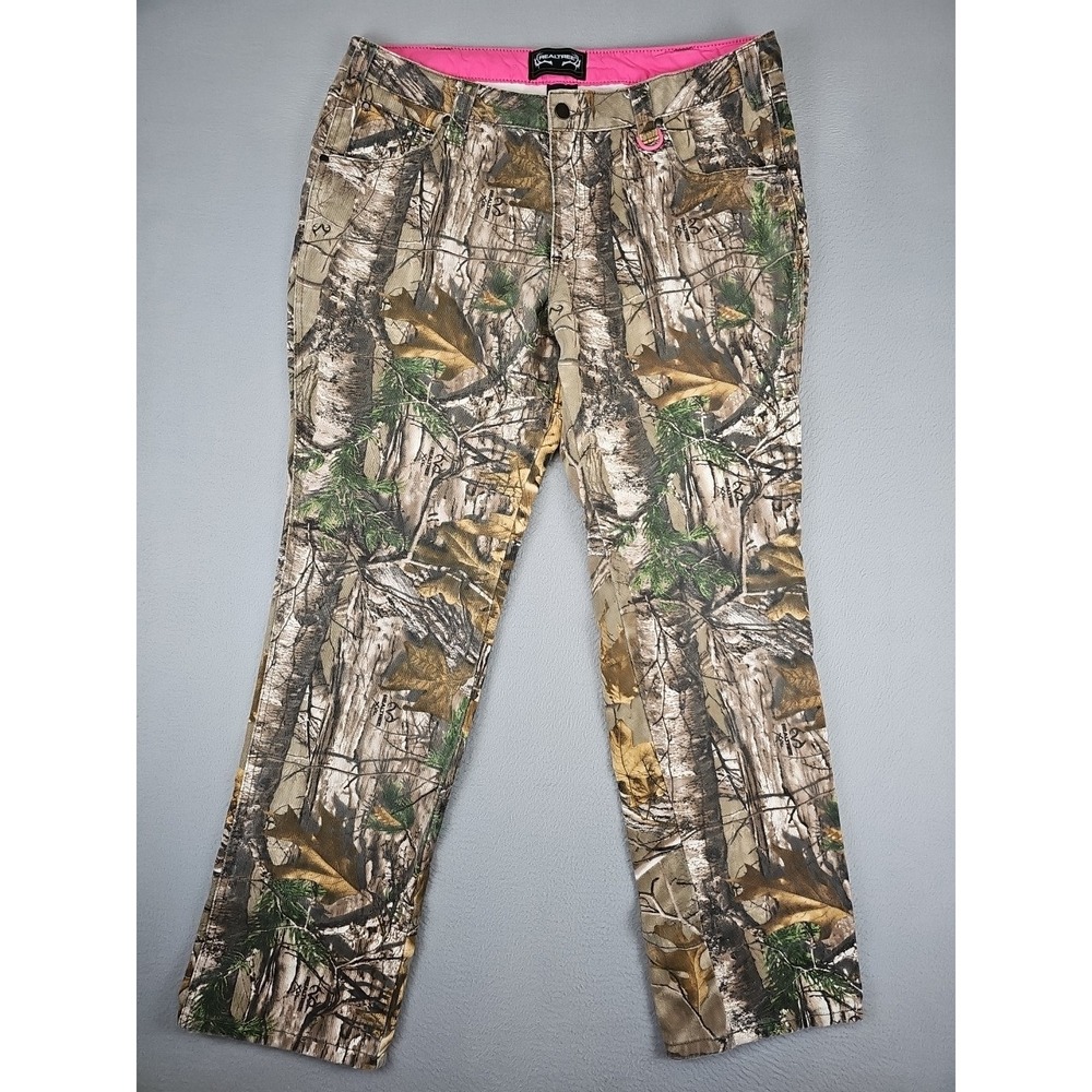 RealTree Camo Jeans Women's Size 16 36x31 5 Pocket Jean 100% Cotton